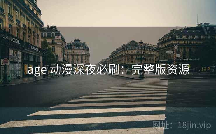 age 动漫深夜必刷：完整版资源