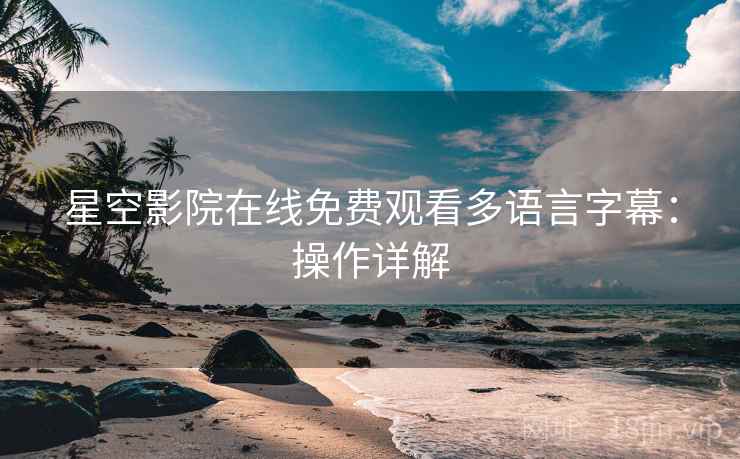 星空影院在线免费观看多语言字幕：操作详解